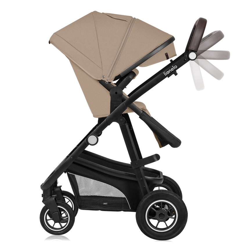 Lionelo - Yhdistelmävaunut 3-in-1 BIANKA beige hiekka