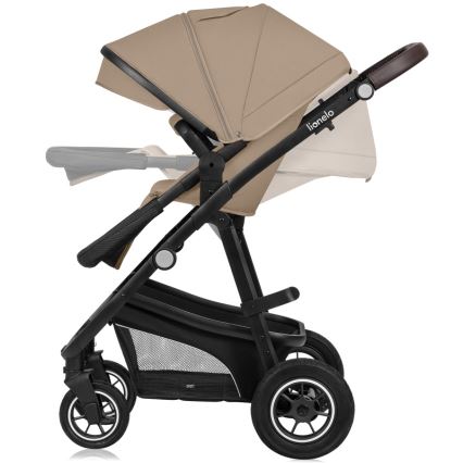 Lionelo - Yhdistelmävaunut 3-in-1 BIANKA beige hiekka
