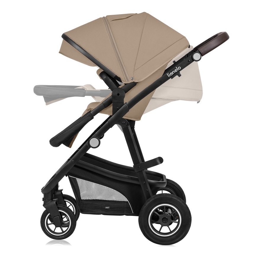 Lionelo - Yhdistelmävaunut 3-in-1 BIANKA beige hiekka