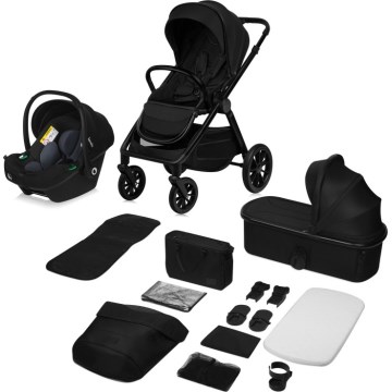 Lionelo - yhdistelmävaunut 3-in-1 LAYLA Black Onyx