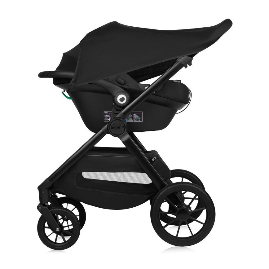 Lionelo - yhdistelmävaunut 3-in-1 LAYLA Black Onyx