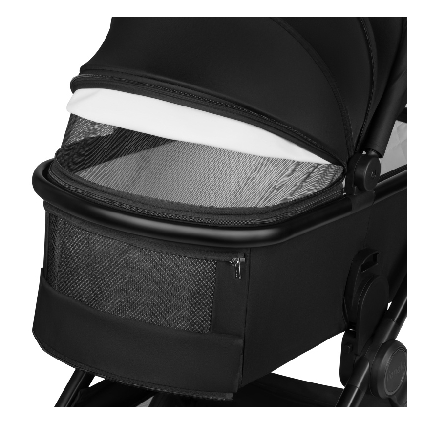 Lionelo - yhdistelmävaunut 3-in-1 LAYLA Black Onyx