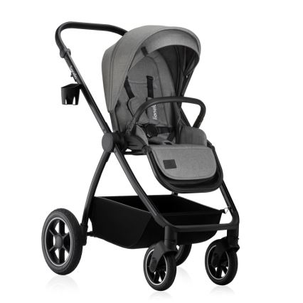 Lionelo - Yhdistelmävaunut 3-in-1 MERIL Grey Stone