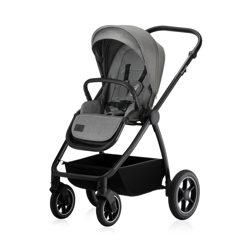 Lionelo - Yhdistelmävaunut 3-in-1 MERIL Grey Stone