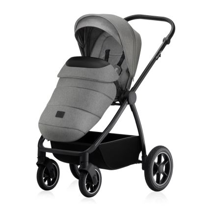 Lionelo - Yhdistelmävaunut 3-in-1 MERIL Grey Stone