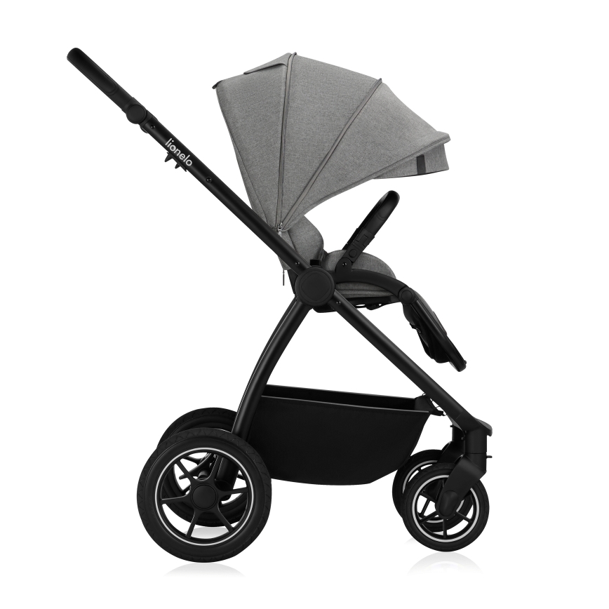 Lionelo - Yhdistelmävaunut 3-in-1 MERIL Grey Stone