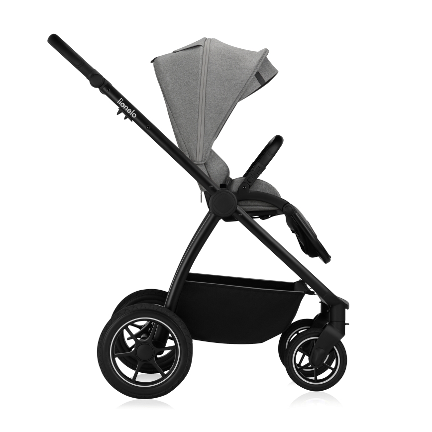 Lionelo - Yhdistelmävaunut 3-in-1 MERIL Grey Stone