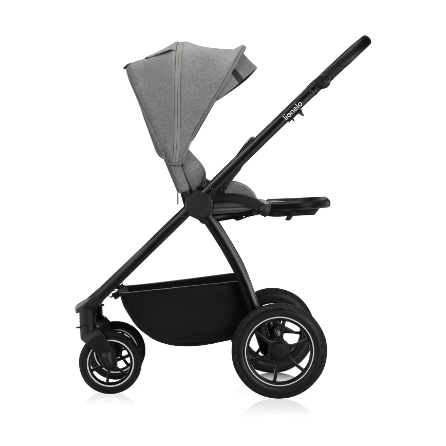 Lionelo - Yhdistelmävaunut 3-in-1 MERIL Grey Stone