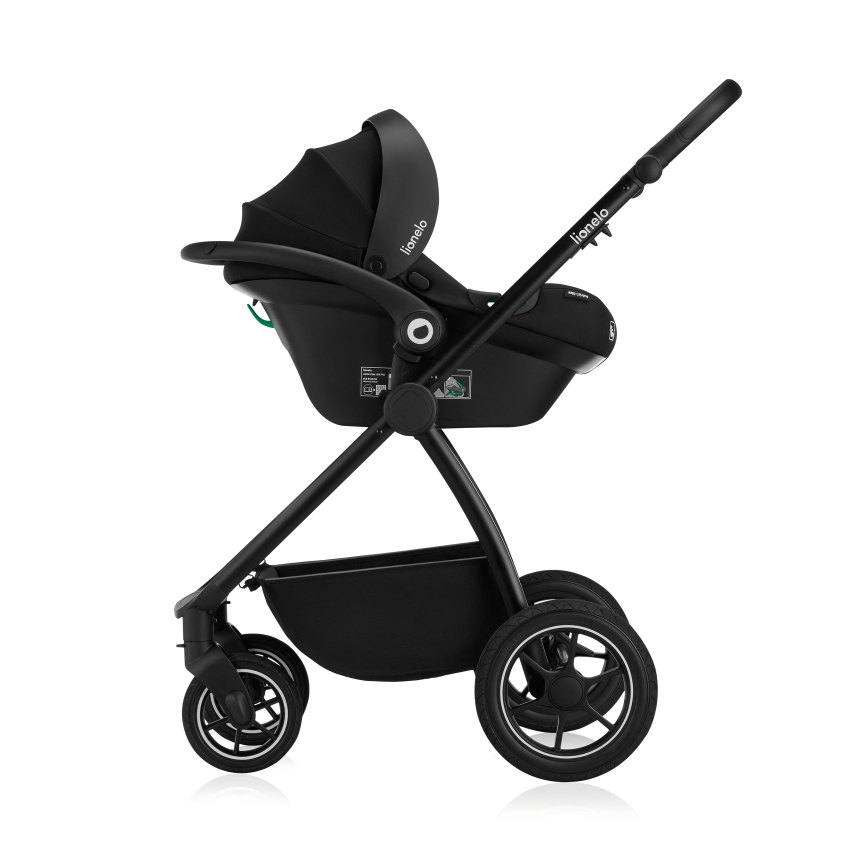 Lionelo - Yhdistelmävaunut 3-in-1 MERIL Grey Stone