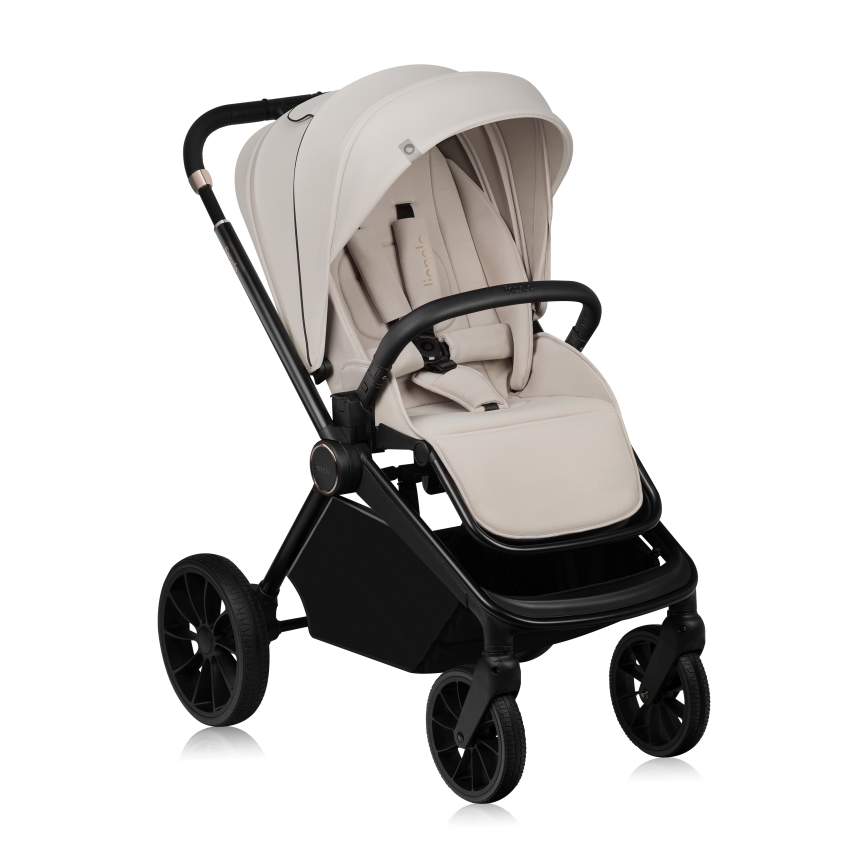 Lionelo - yhdistelmävaunut 3-in-1 MIKA PLUS Beige Sand