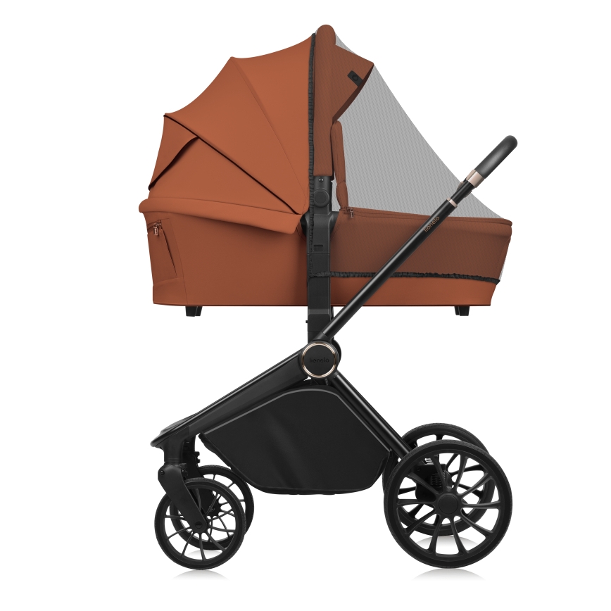 Lionelo - yhdistelmävaunut 3-in-1 MIKA PLUS Brown Rust