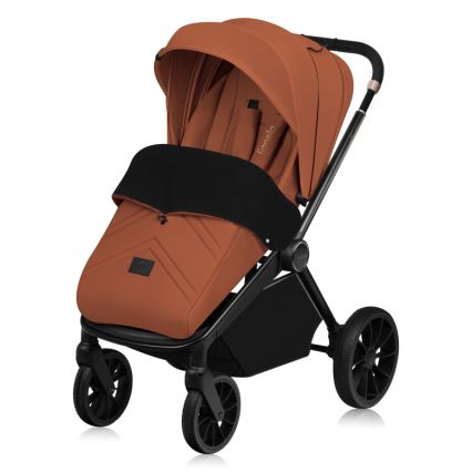 Lionelo - yhdistelmävaunut 3-in-1 MIKA PLUS Brown Rust