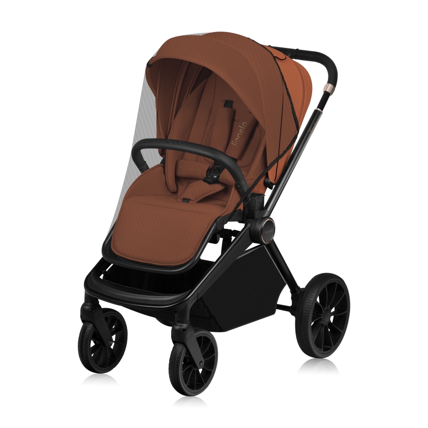 Lionelo - yhdistelmävaunut 3-in-1 MIKA PLUS Brown Rust