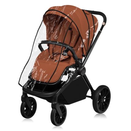 Lionelo - yhdistelmävaunut 3-in-1 MIKA PLUS Brown Rust