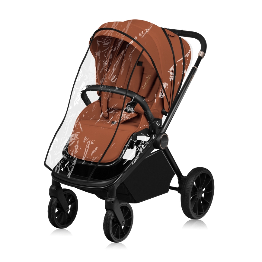 Lionelo - yhdistelmävaunut 3-in-1 MIKA PLUS Brown Rust