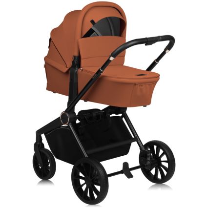 Lionelo - yhdistelmävaunut 3-in-1 MIKA PLUS Brown Rust