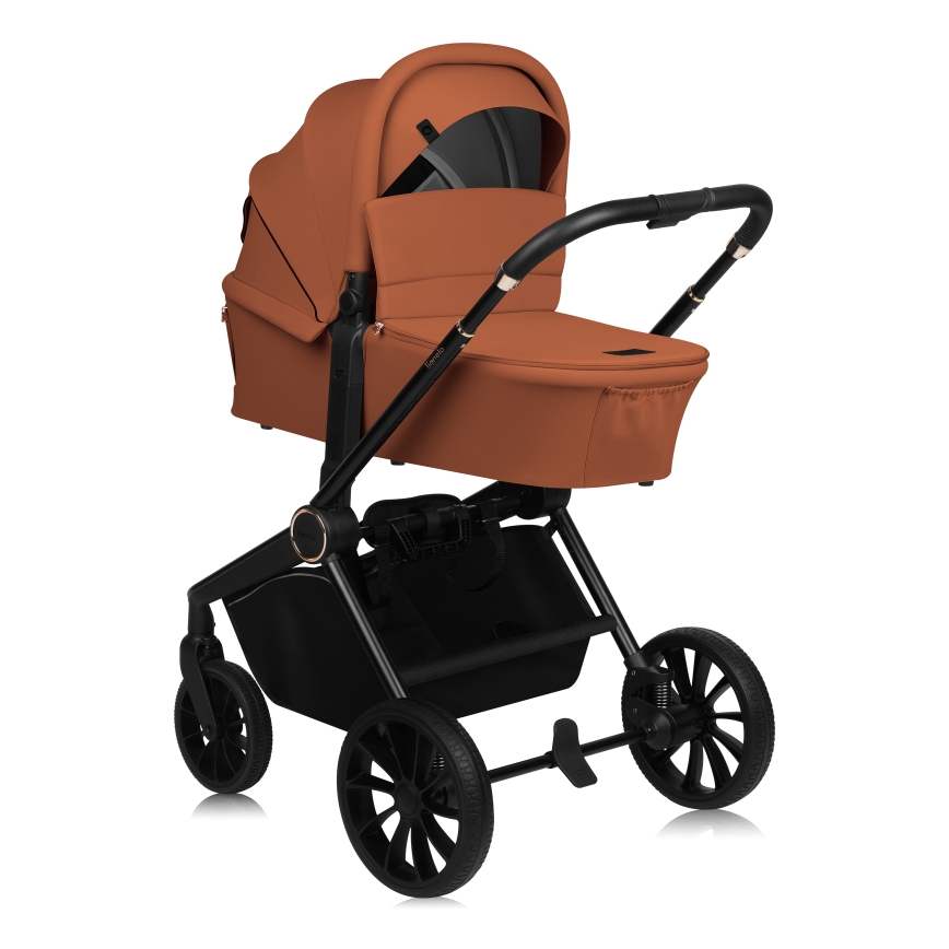 Lionelo - yhdistelmävaunut 3-in-1 MIKA PLUS Brown Rust