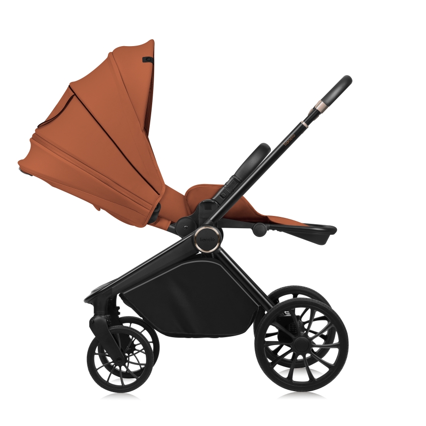 Lionelo - yhdistelmävaunut 3-in-1 MIKA PLUS Brown Rust