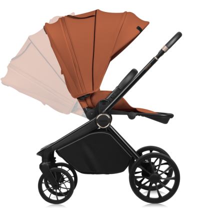 Lionelo - yhdistelmävaunut 3-in-1 MIKA PLUS Brown Rust