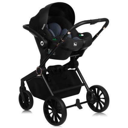 Lionelo - yhdistelmävaunut 3-in-1 MIKA PLUS Brown Rust