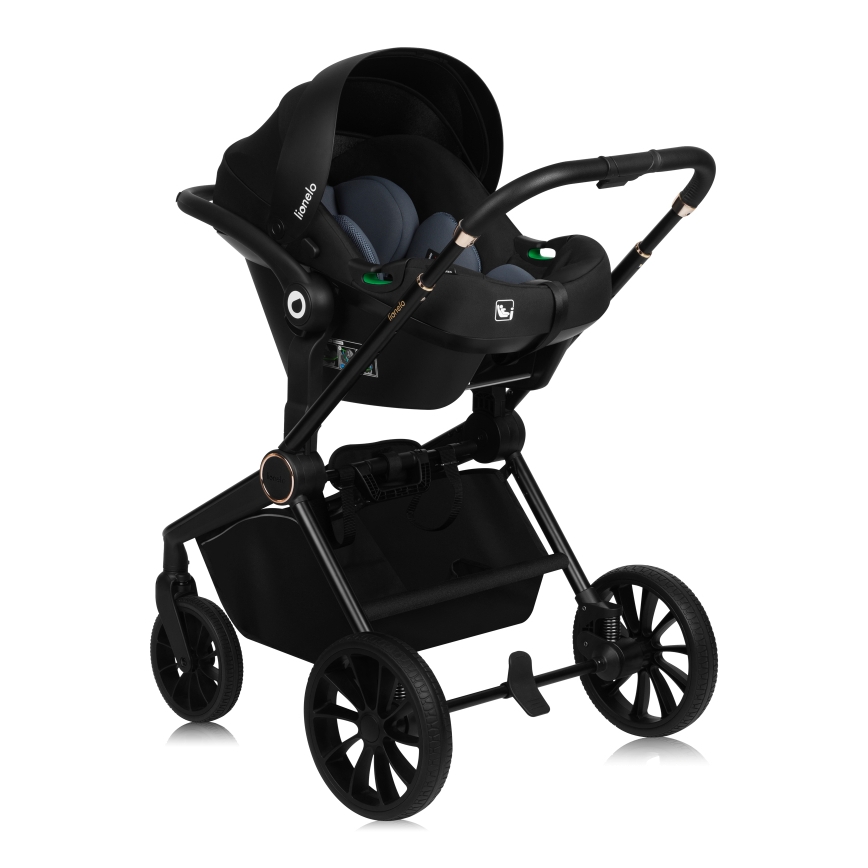 Lionelo - yhdistelmävaunut 3-in-1 MIKA PLUS Brown Rust