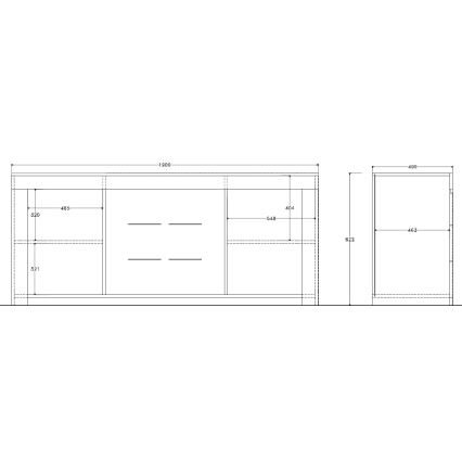 Lipasto FINERA, valkoinen