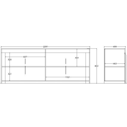 Lipasto FINERA valkoinen