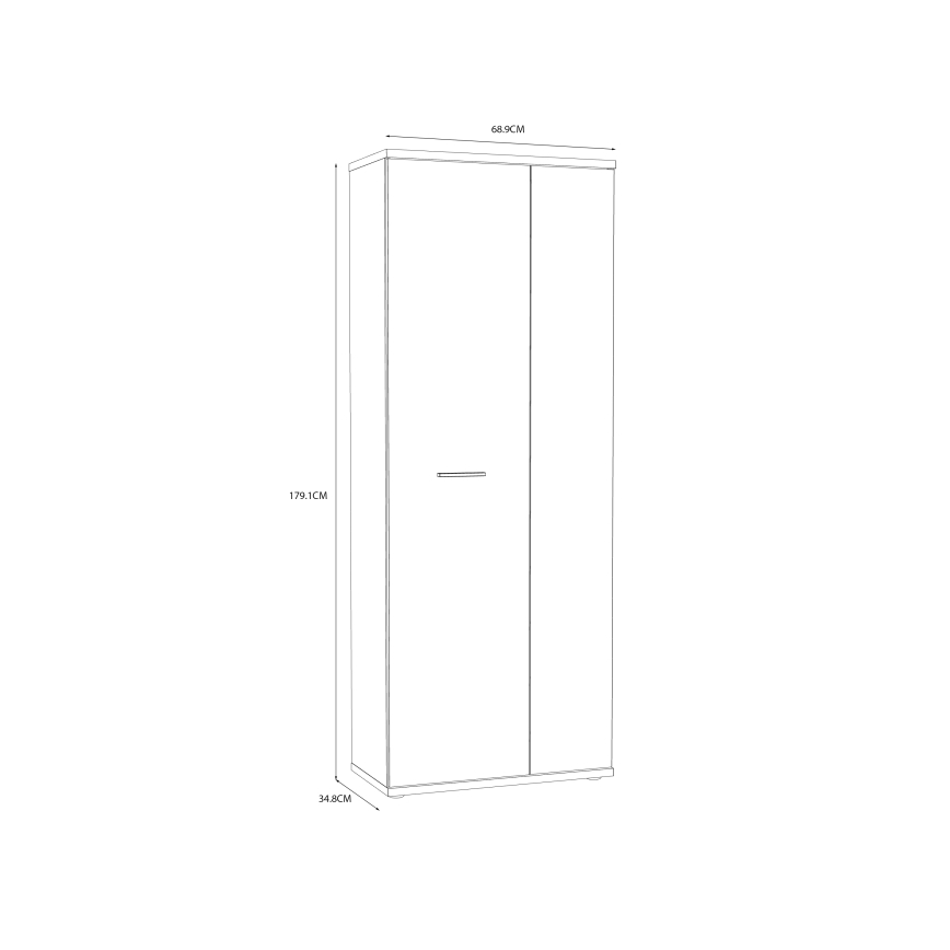 Lipasto/Kenkäkaappi SIMO valkoinen