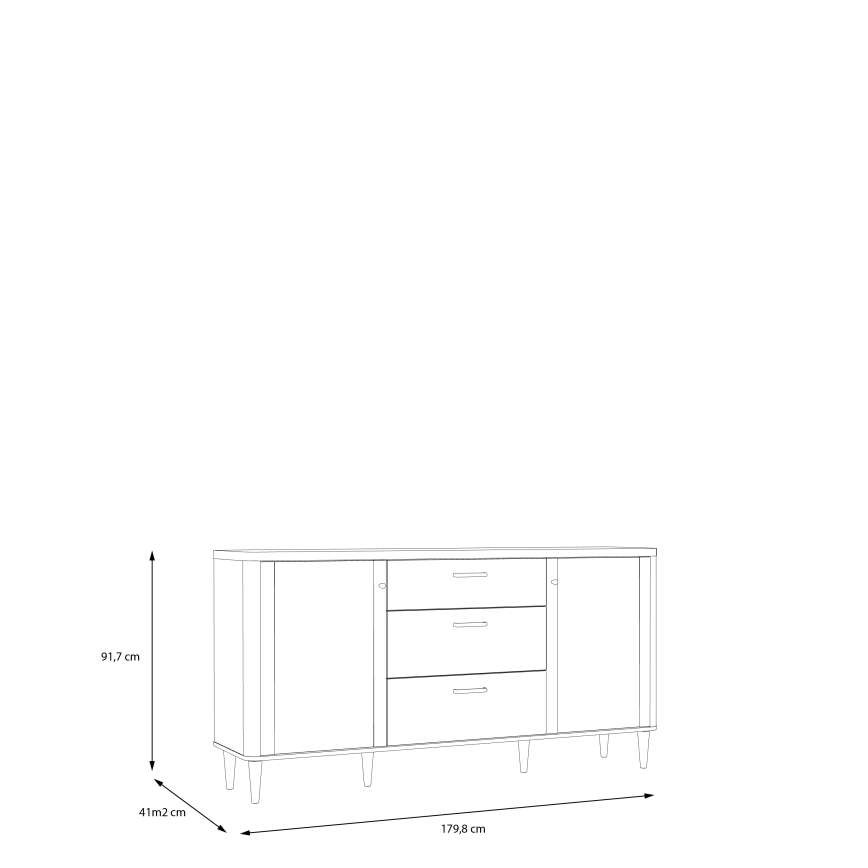 Lipasto laatikoilla VIRO ruskea/beige
