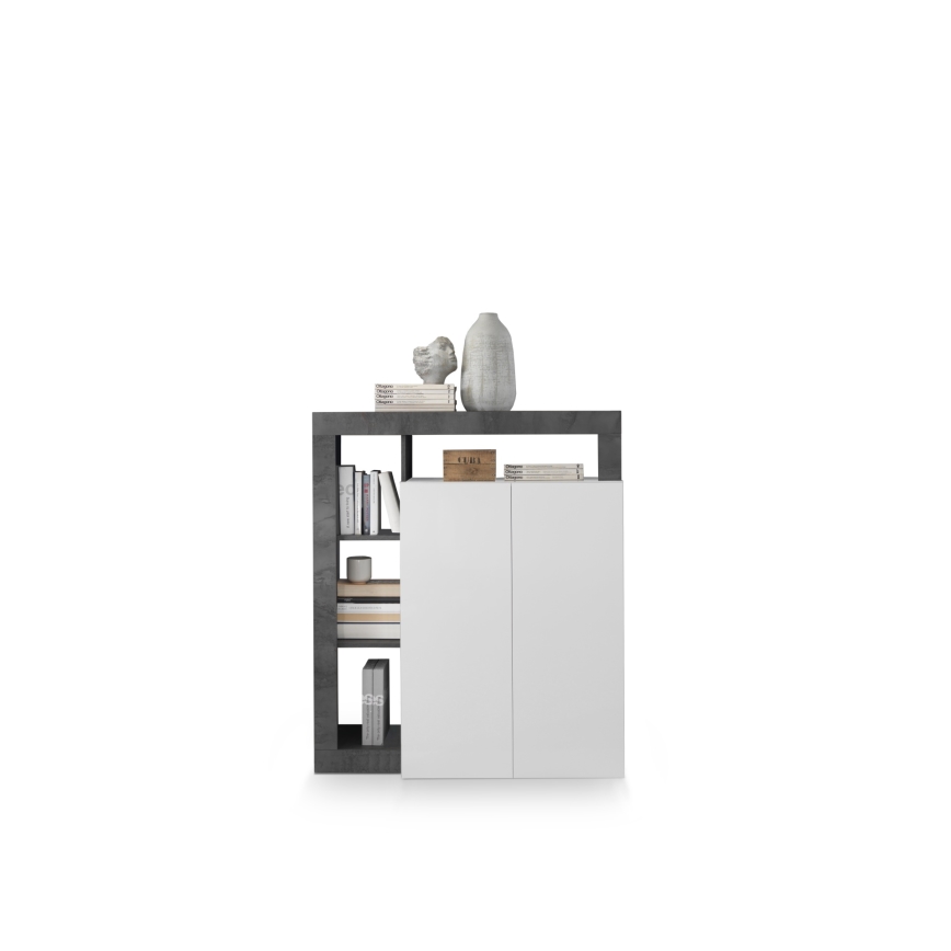 Lipasto LENOR valkoinen/antrasiitti