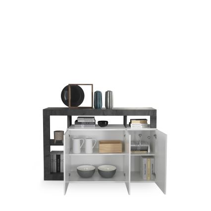 Lipasto LENOR valkoinen/antrasiitti