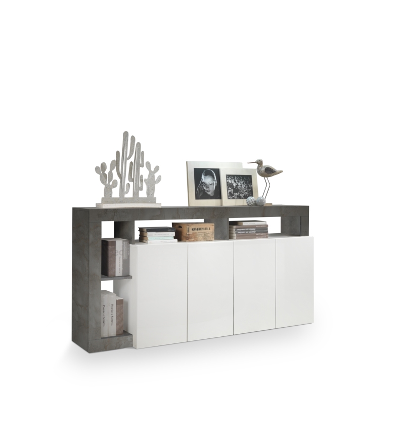 Lipasto LENOR valkoinen/antrasiitti