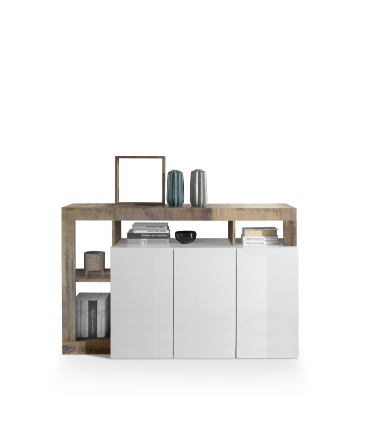 Lipasto LENOR valkoinen/ruskea