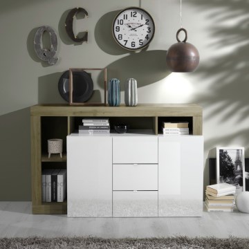 Lipasto LENOR valkoinen/ruskea