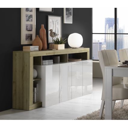 Lipasto LENOR valkoinen/ruskea