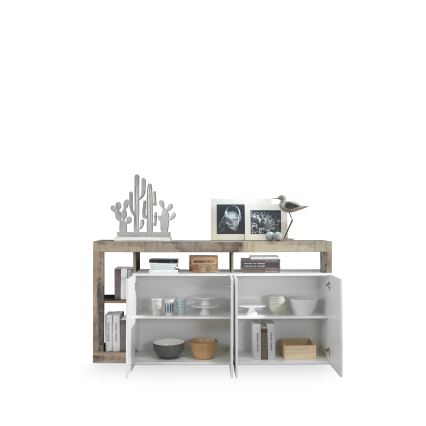 Lipasto LENOR valkoinen/ruskea