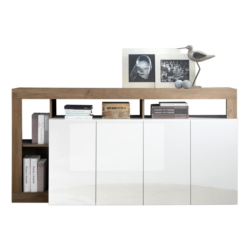 Lipasto LENOR valkoinen/tammi