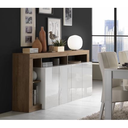 Lipasto LENOR valkoinen/tammi