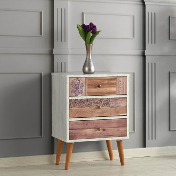 Lipasto LIZA 68x50 valkoinen/ruskea