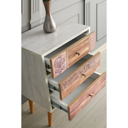Lipasto LIZA 68x50 valkoinen/ruskea