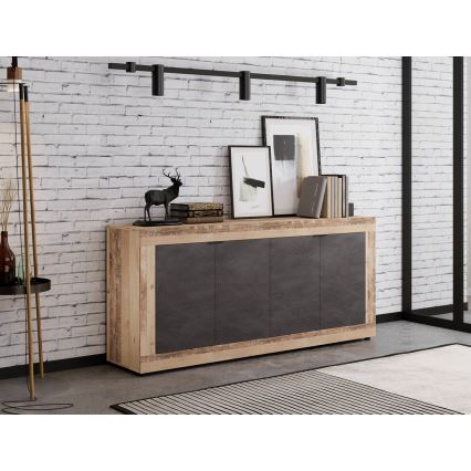 Lipasto RUNEA vaaleanruskea/antrasiitti