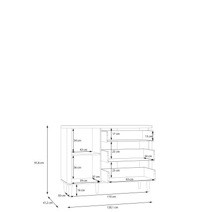 Lipasto VIRO ruskea/beige