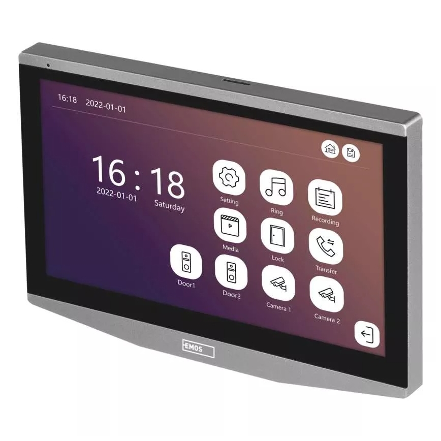 Lisämonitori video-ovikellolle GoSmart 12V Wi-Fi Tuya
