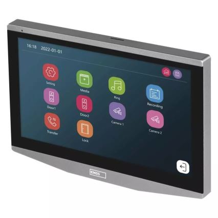 Lisämonitori video-ovikellolle GoSmart 12V Wi-Fi Tuya