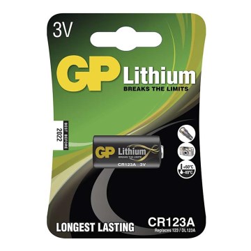 Litiumkenno CR123A GP LITHIUM 3V/1400 mAh