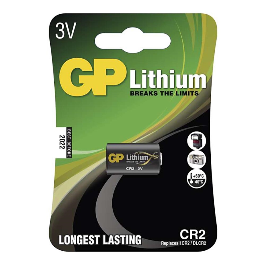 Litiumkenno CR2 GP LITHIUM 3V/800 mAh