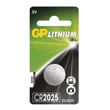 Litiumnappikenno CR2025 GP LITHIUM 3V/170 mAh