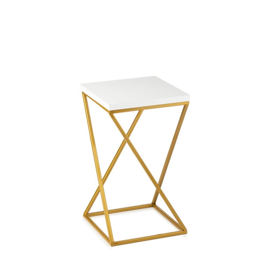 Kukkasteline LOFT 40x24 cm kulta/valkoinen