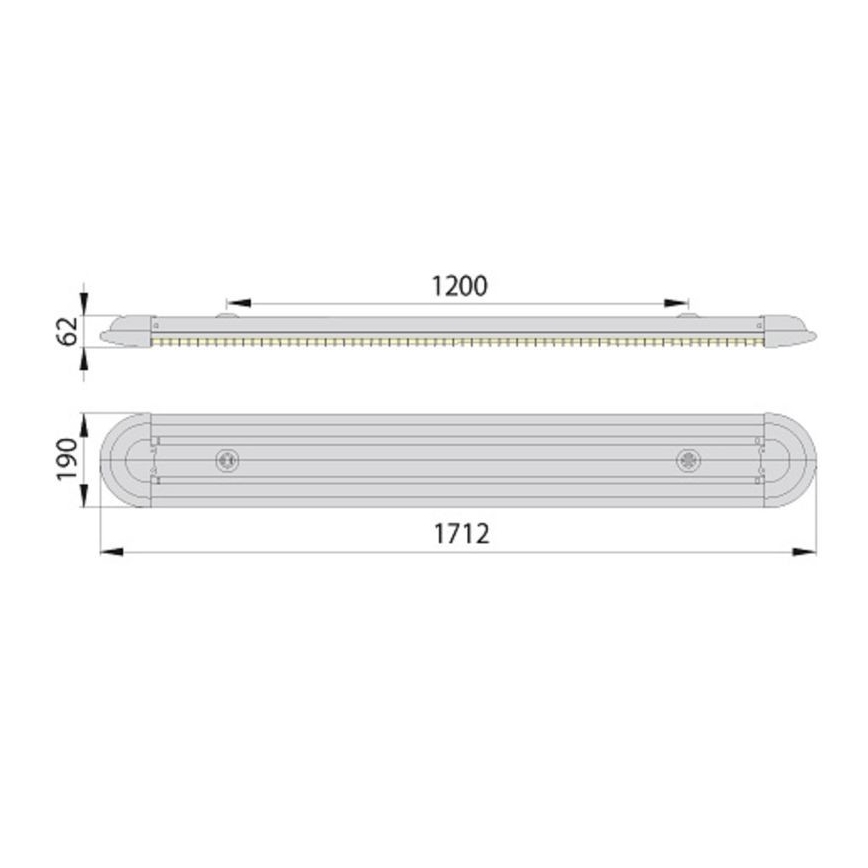 Loisteputki ECO T8 2xG13/58W/230V