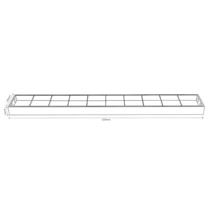 Loisteputki T8 2xG13/18W/230V 120 cm musta